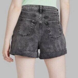 F: Black Rolled Cuff Jean Shorts – Size 14 (Wild Fable)